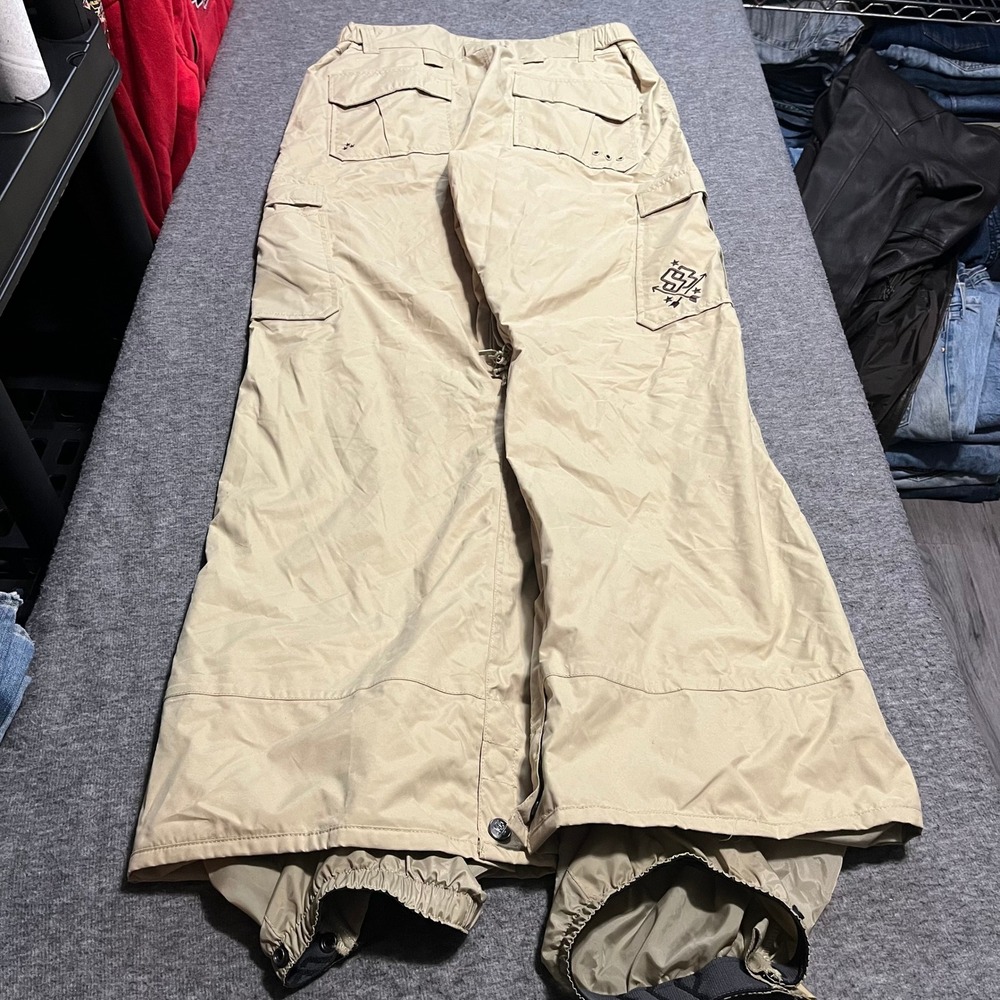 Special Blend Mens Cirrus Group 10K Snowboard Pants Tan Khaki Cargo Size M